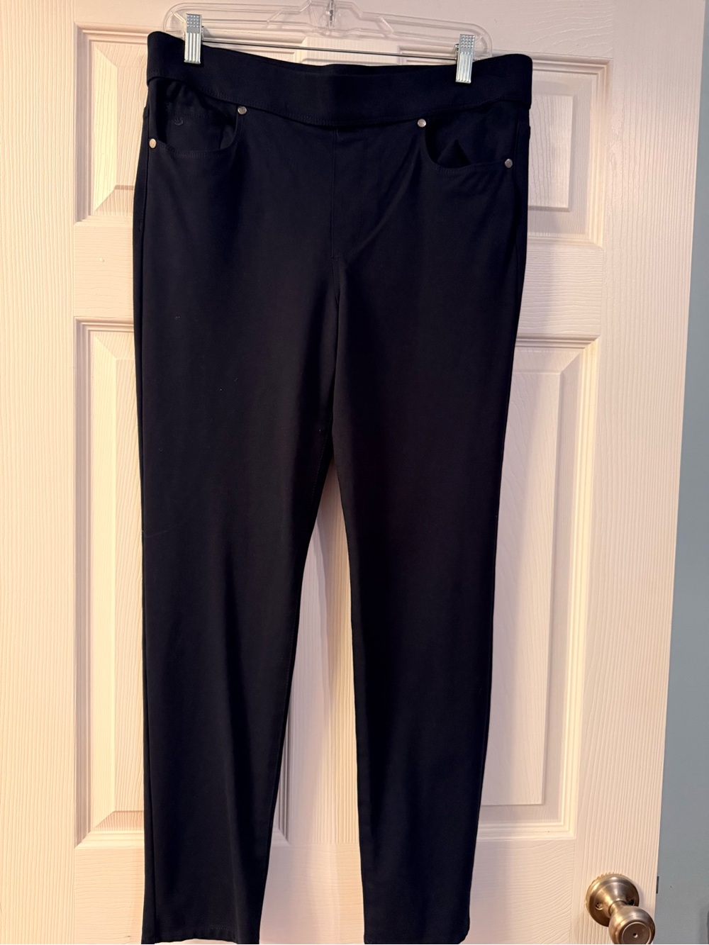 Gloria Vanderbilt Black Skinny Pull-On Ponte Pants